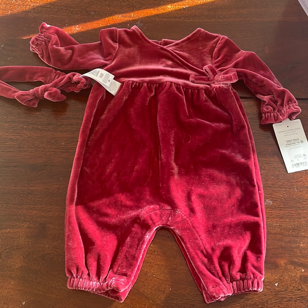 Just One You made by Carters Baby Velvet one piece